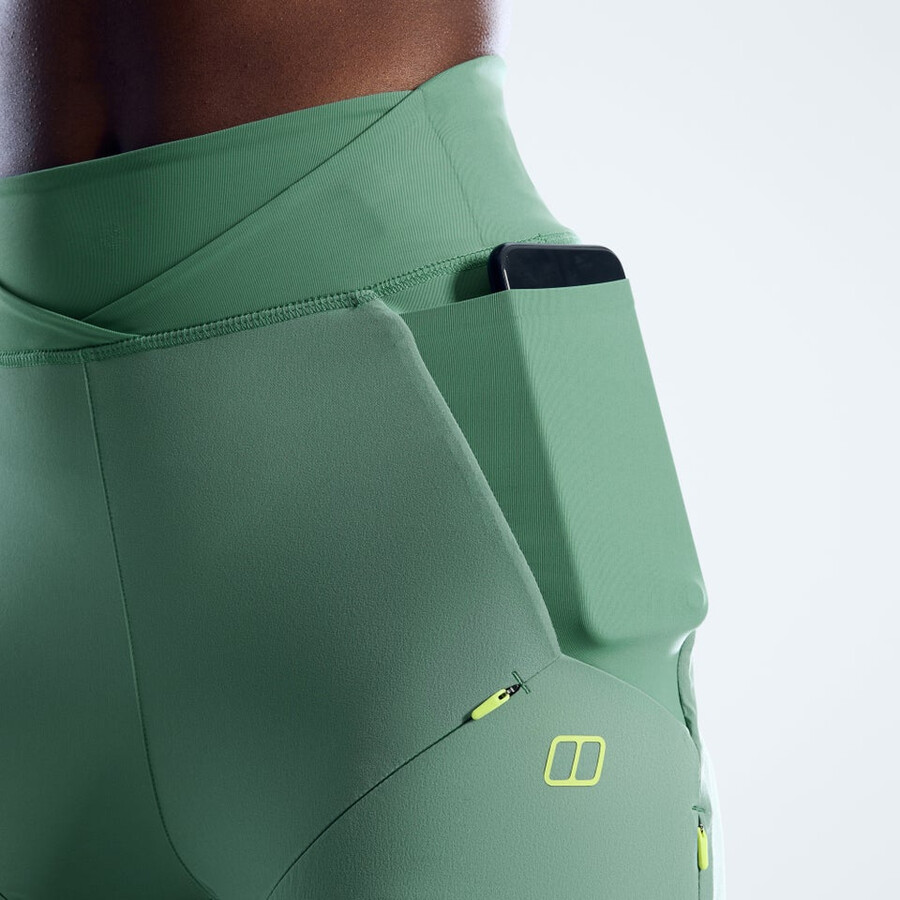 la mujer farren pantalones - verde berghaus