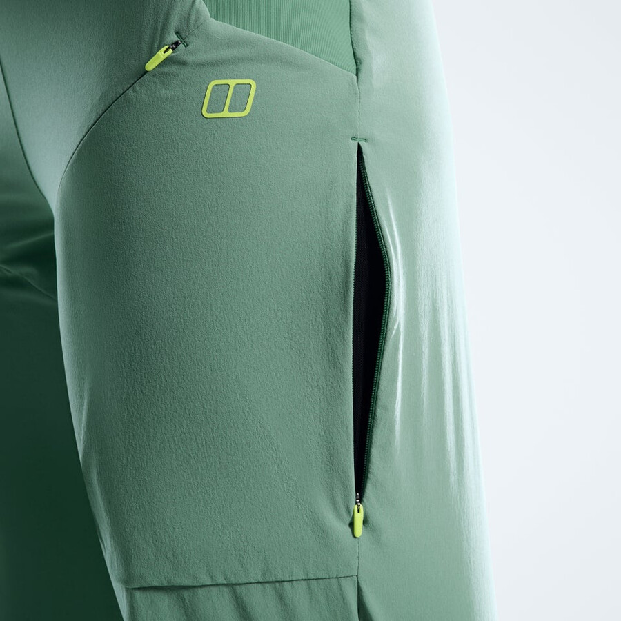 la mujer farren pantalones - verde berghaus