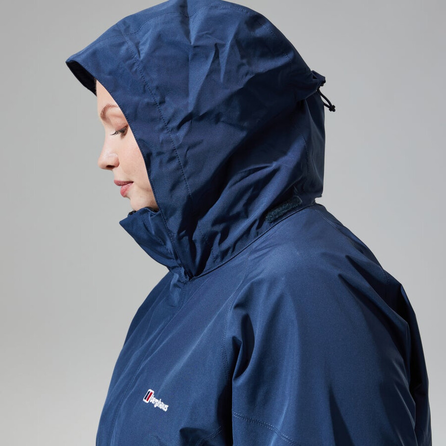 la mujer glissade gore-tex interactivo de la chaqueta - azul oscuro berghaus