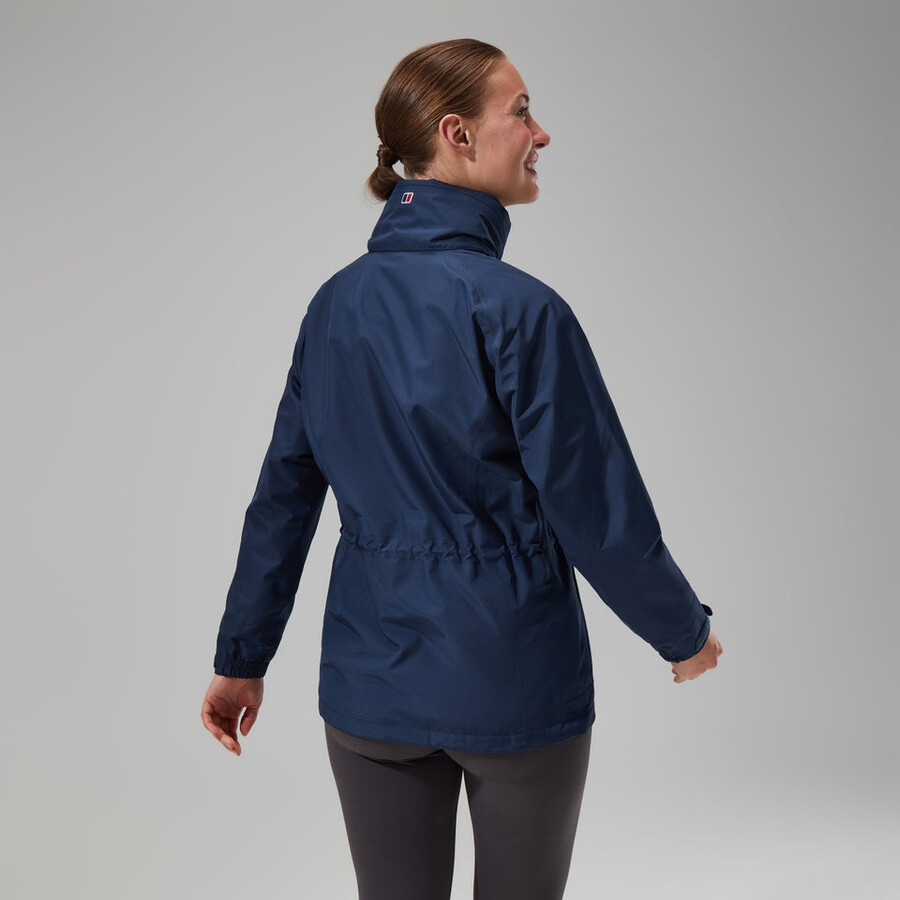 la mujer glissade gore-tex interactivo de la chaqueta - azul oscuro berghaus
