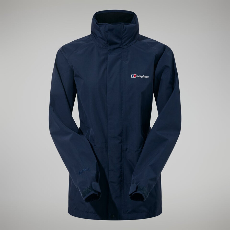 la mujer glissade gore-tex interactivo de la chaqueta - azul oscuro berghaus