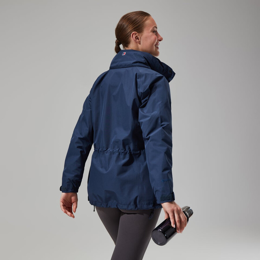 la mujer glissade gore-tex interactivo de la chaqueta - azul oscuro berghaus