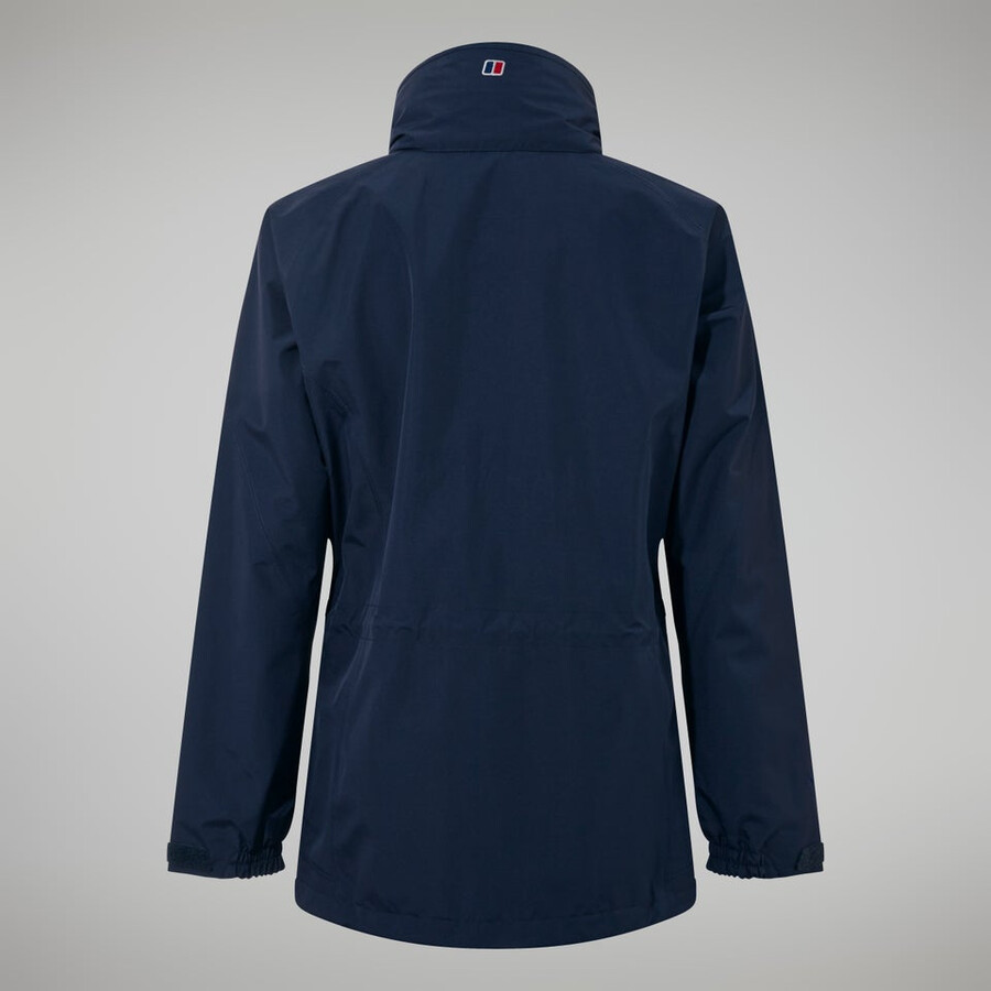 la mujer glissade gore-tex interactivo de la chaqueta - azul oscuro berghaus