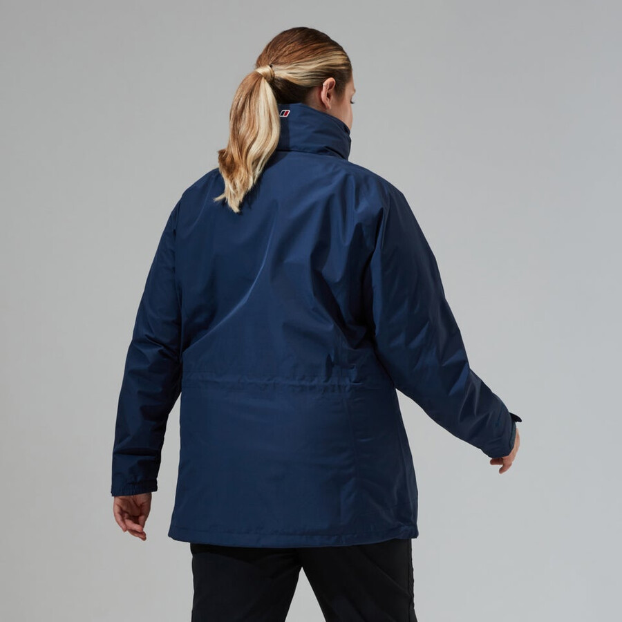 la mujer glissade gore-tex interactivo de la chaqueta - azul oscuro berghaus