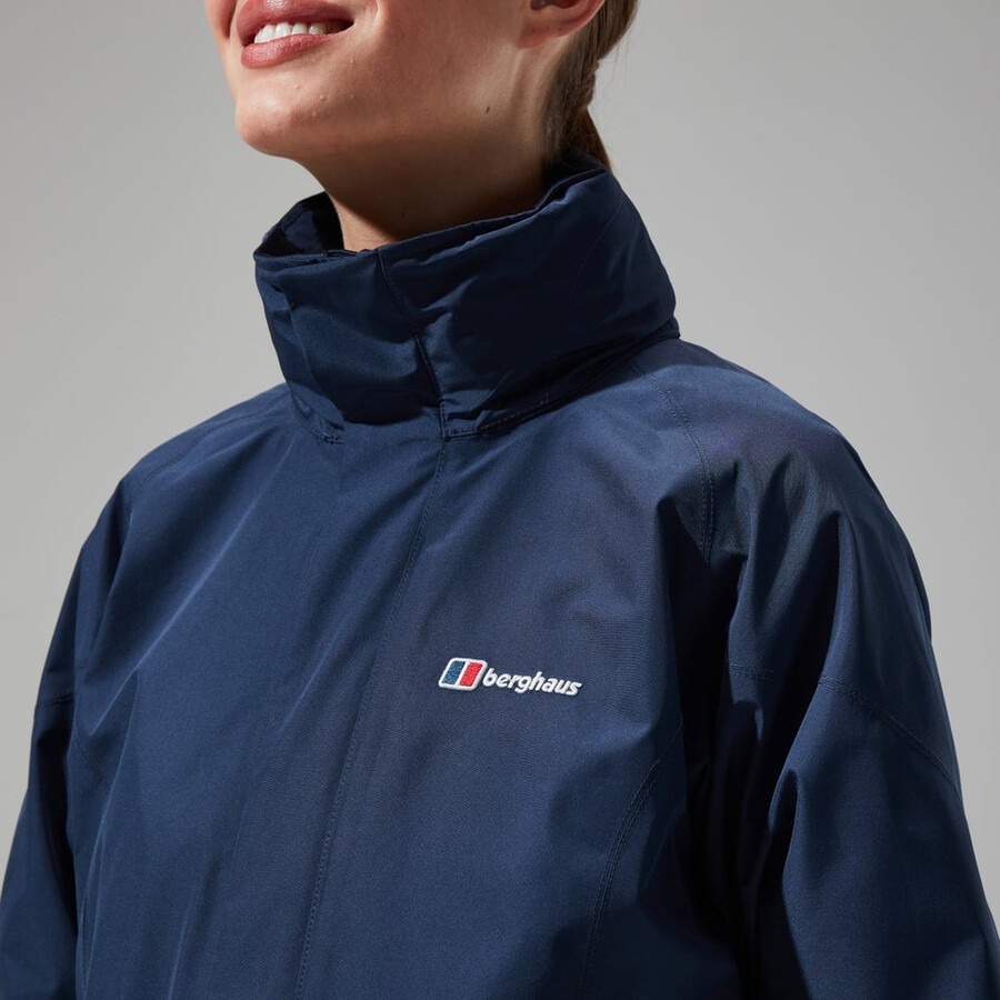 la mujer glissade gore-tex interactivo de la chaqueta - azul oscuro berghaus