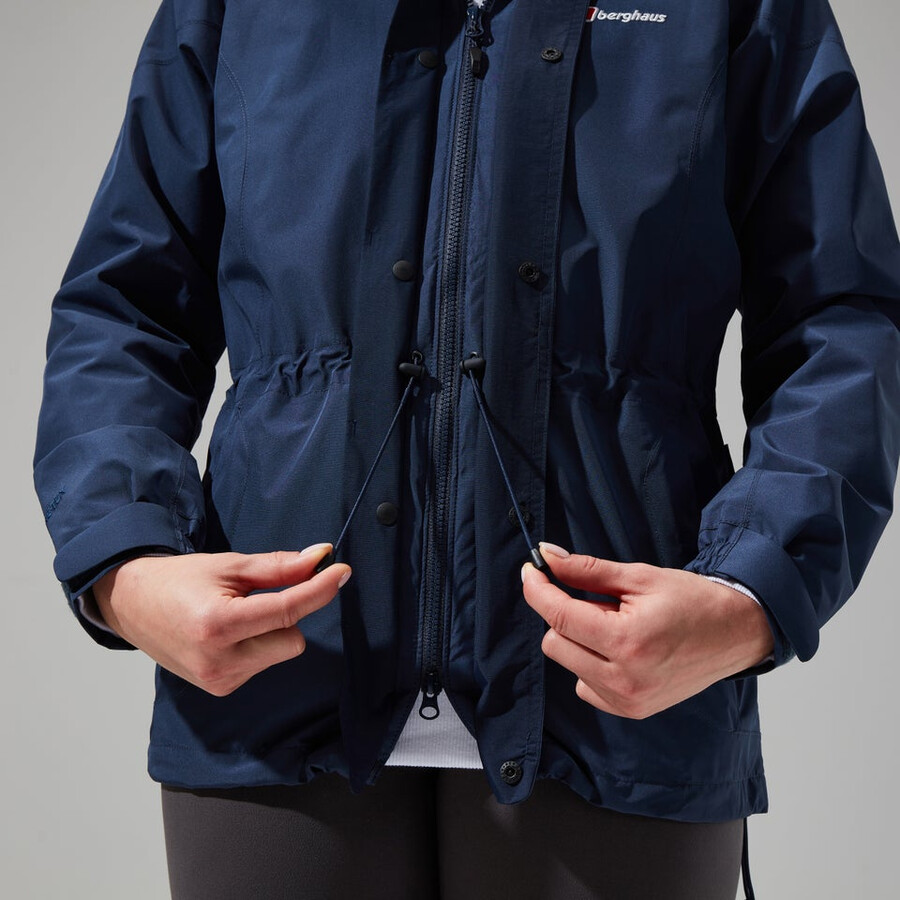 la mujer glissade gore-tex interactivo de la chaqueta - azul oscuro berghaus