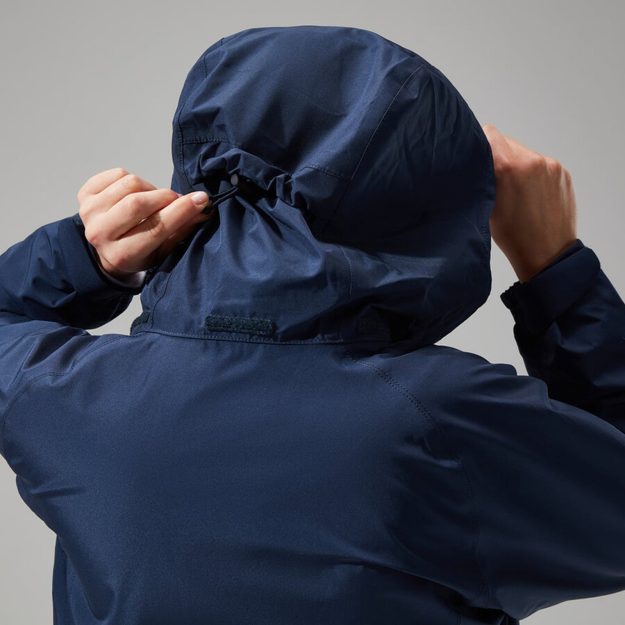 la mujer glissade gore-tex interactivo de la chaqueta - azul oscuro berghaus