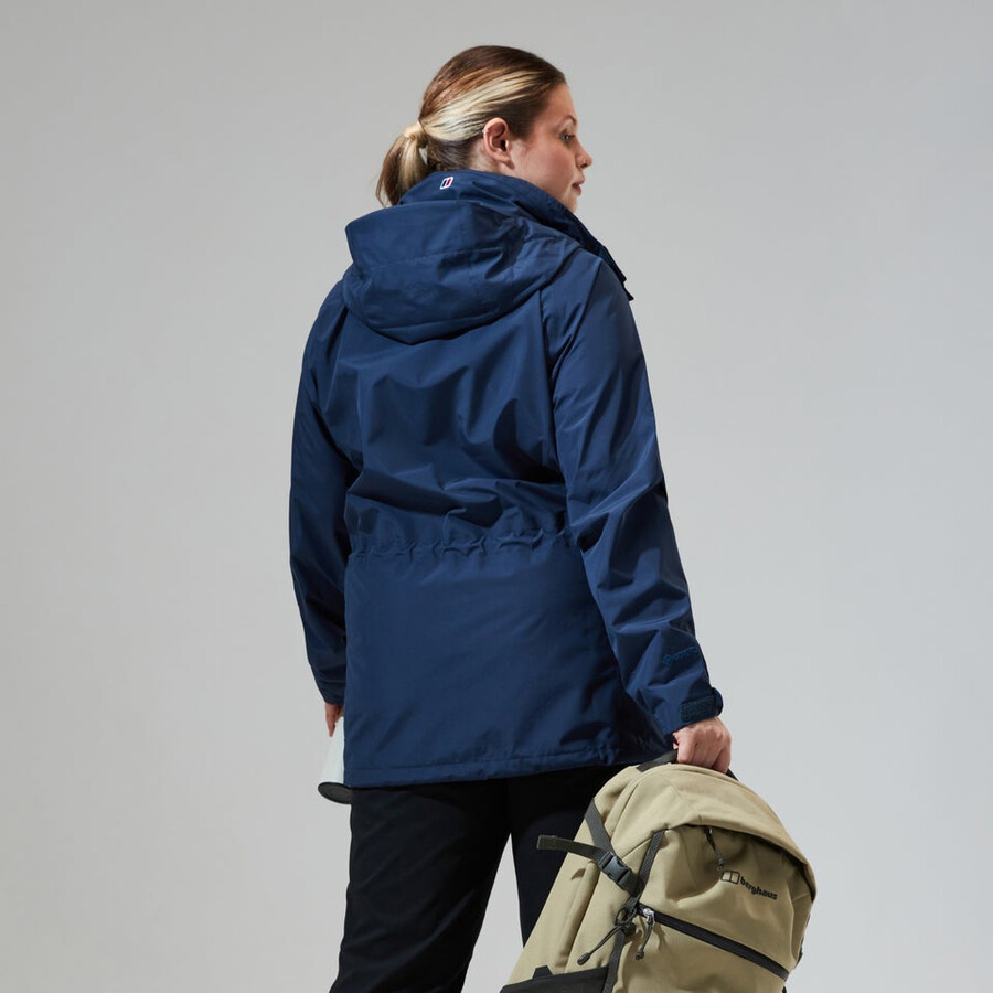 la mujer glissade gore-tex interactivo de la chaqueta - azul oscuro berghaus