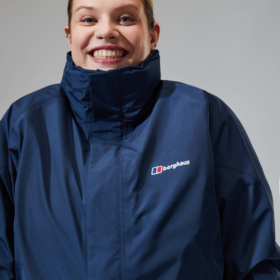 la mujer glissade gore-tex interactivo de la chaqueta - azul oscuro berghaus