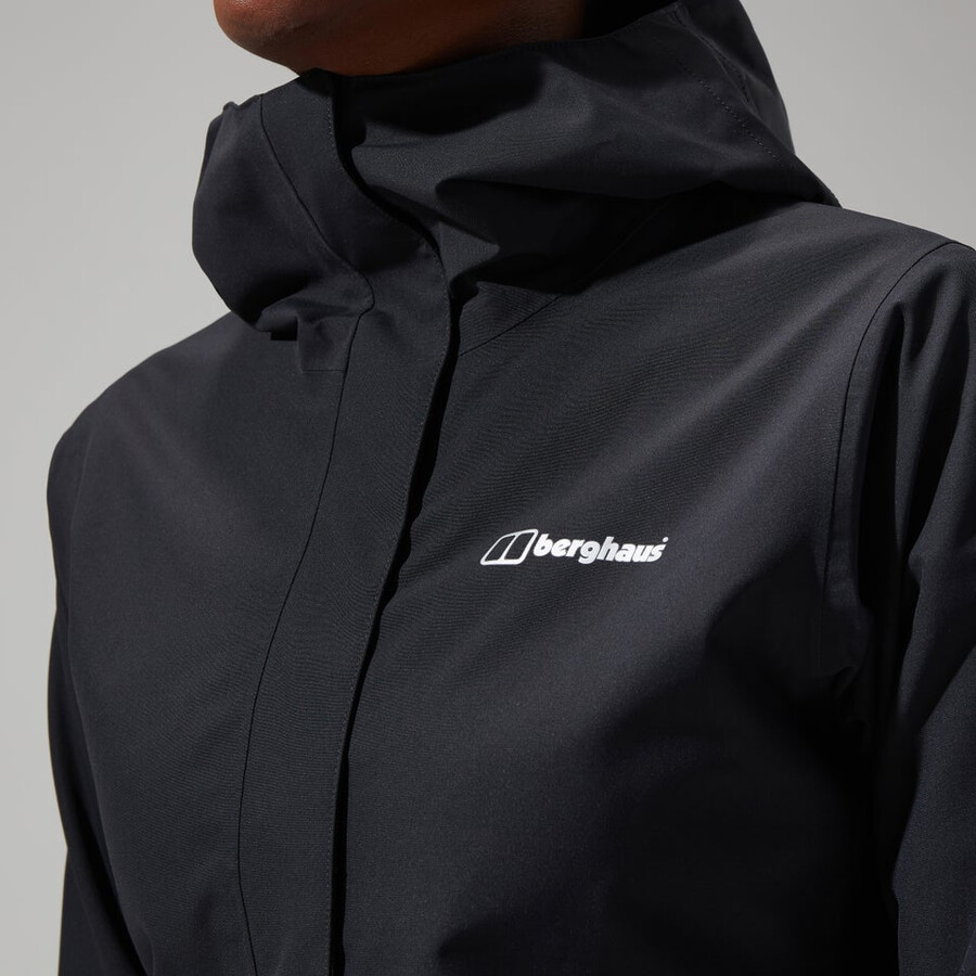 la mujer omeara chaqueta larga - negro berghaus