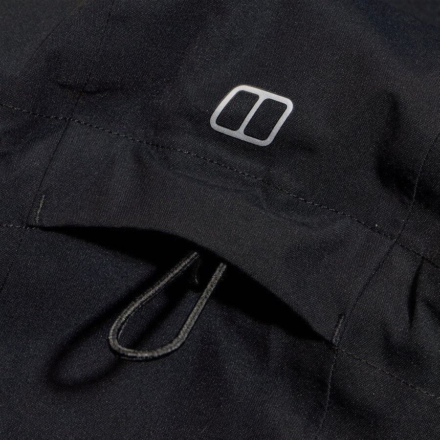la mujer omeara chaqueta larga - negro berghaus