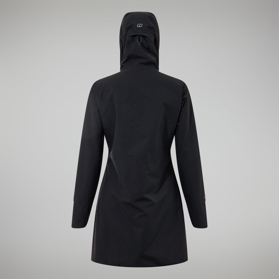 la mujer omeara chaqueta larga - negro berghaus
