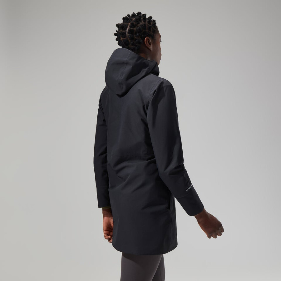 la mujer omeara chaqueta larga - negro berghaus