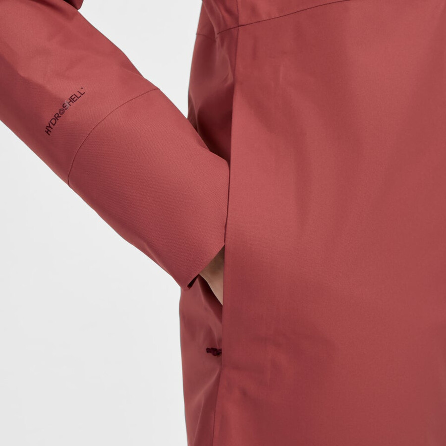 la mujer omeara larga chaqueta impermeable - rojo berghaus