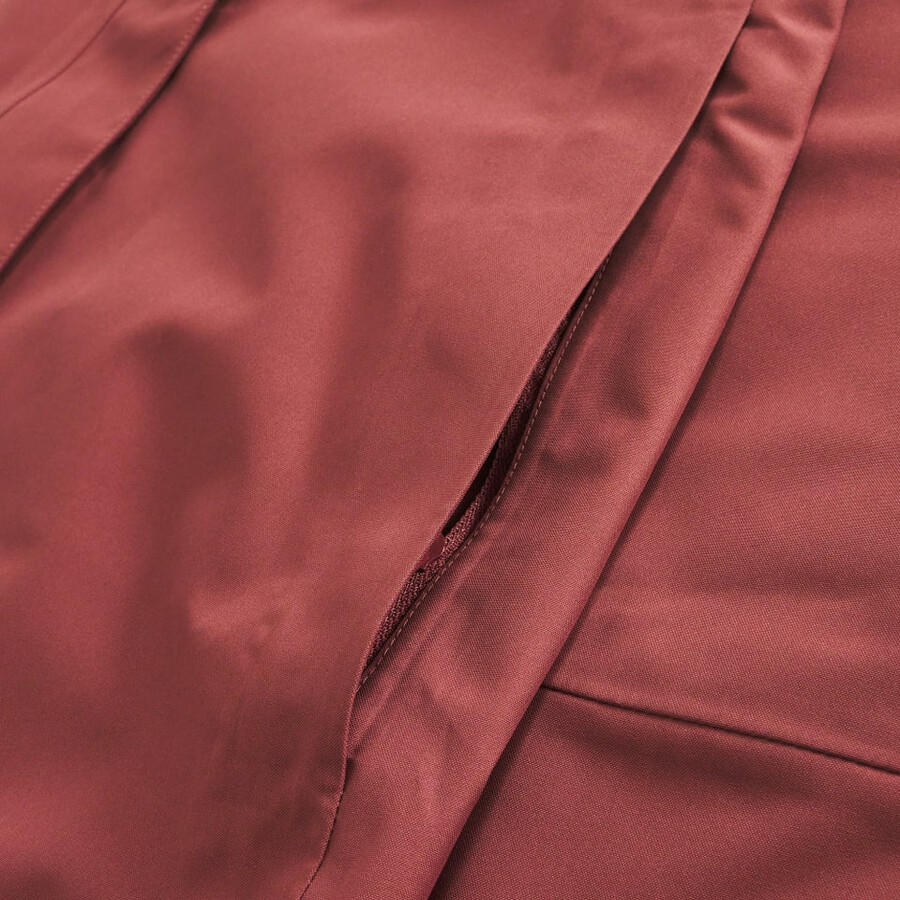 la mujer omeara larga chaqueta impermeable - rojo berghaus