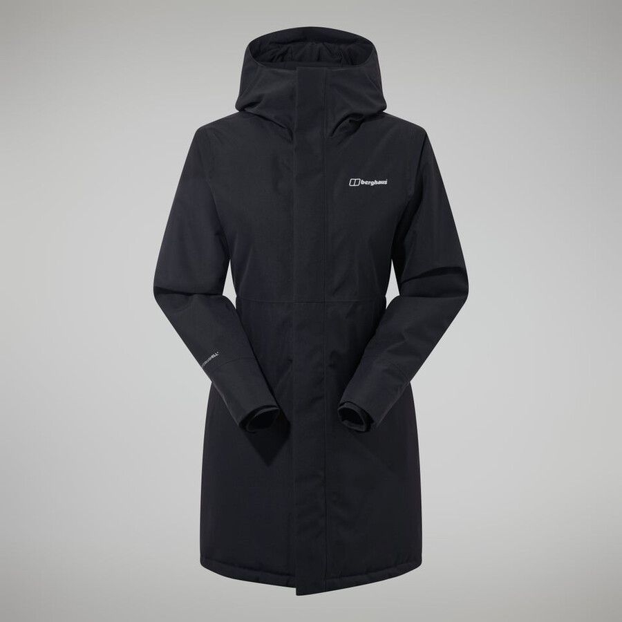 la mujer hinderwick hydroshell chaqueta - negro berghaus