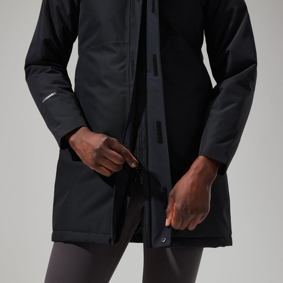 la mujer hinderwick hydroshell chaqueta - negro berghaus