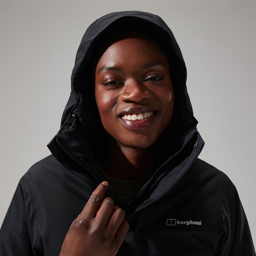la mujer hinderwick hydroshell chaqueta - negro berghaus