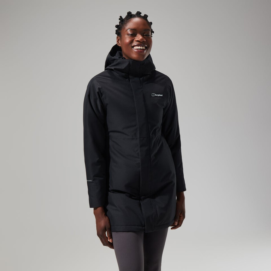 la mujer hinderwick hydroshell chaqueta - negro berghaus