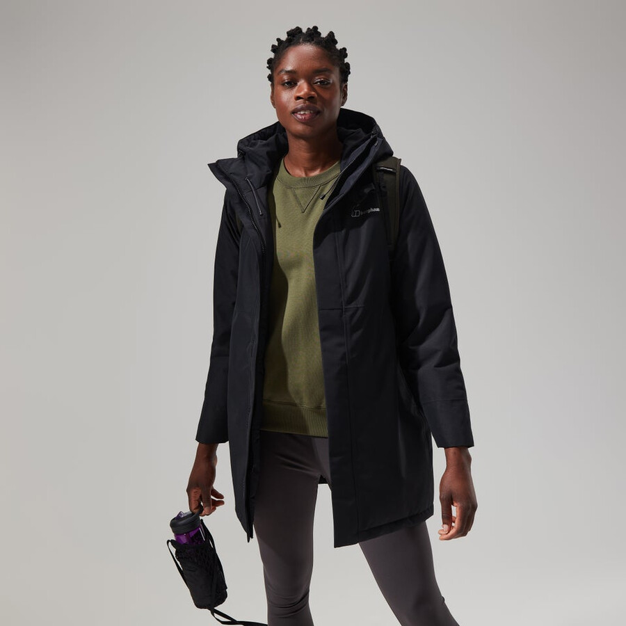 la mujer hinderwick hydroshell chaqueta - negro berghaus
