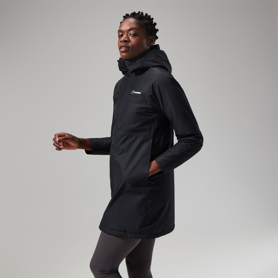 la mujer hinderwick hydroshell chaqueta - negro berghaus