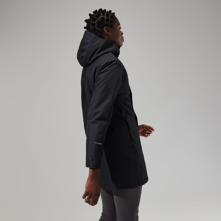 la mujer hinderwick hydroshell chaqueta - negro berghaus