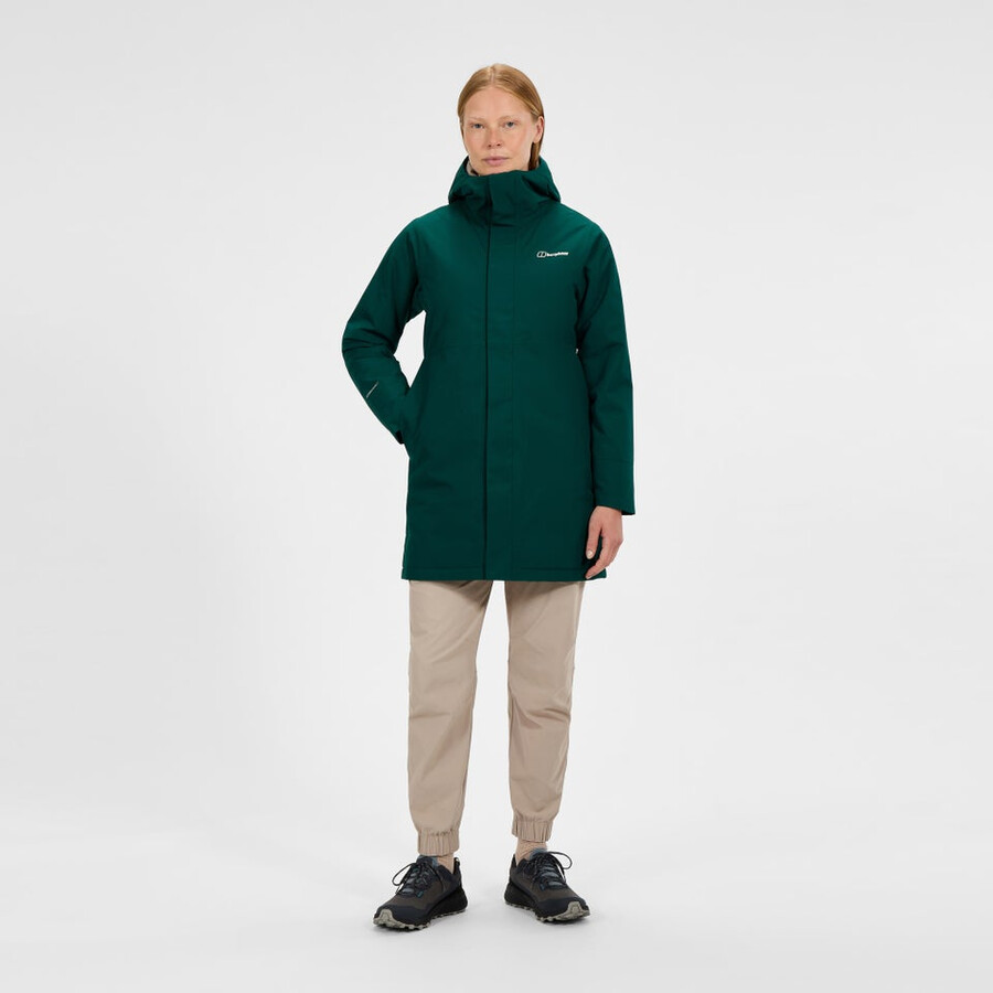 la mujer hinderwick chaqueta - verde berghaus