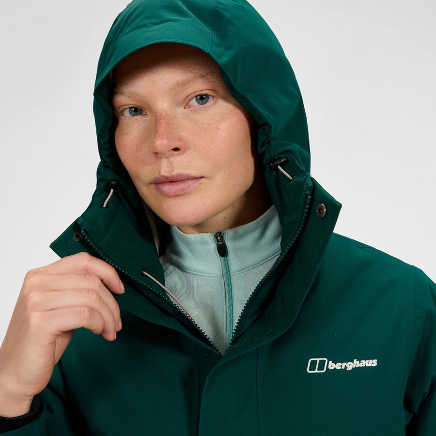 la mujer hinderwick chaqueta - verde berghaus