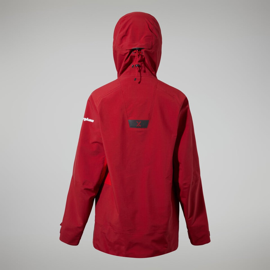las mujeres del mtn areté descender chaqueta de gore-tex - rojo berghaus