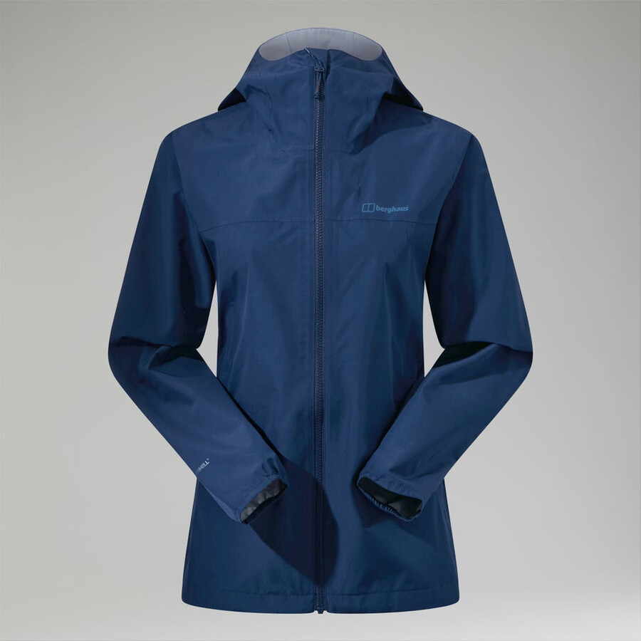 las mujeres del diluvio pro 3.0 impermeable chaqueta - azul berghaus