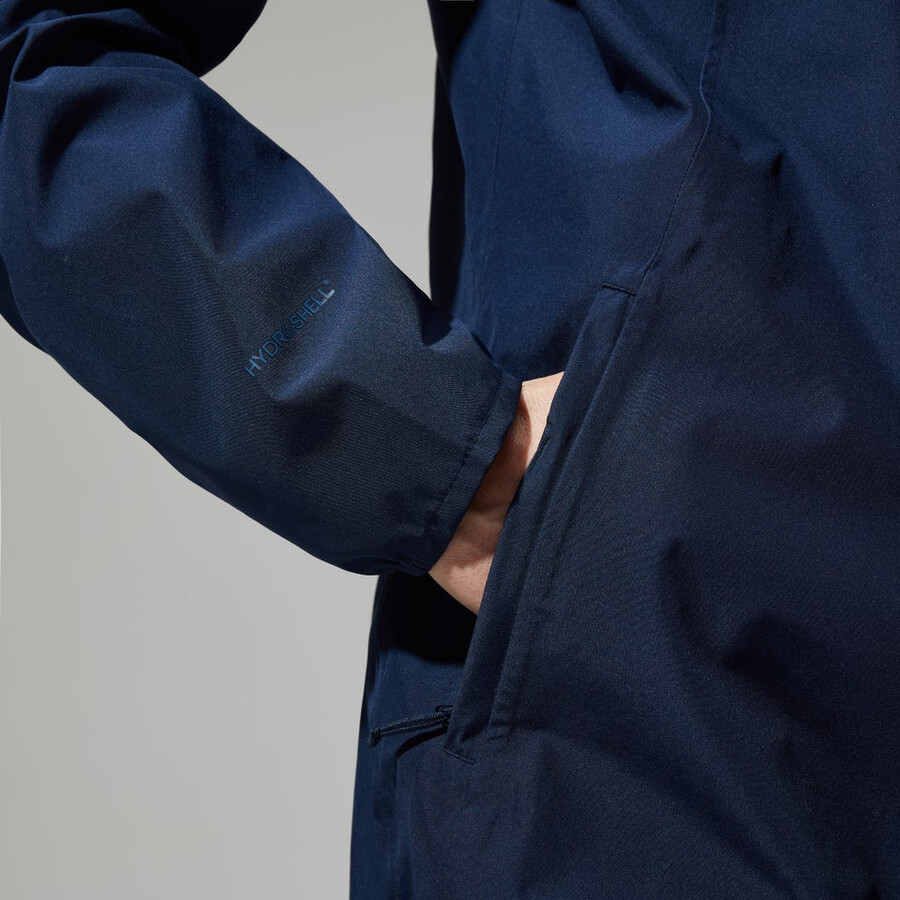 las mujeres del diluvio pro 3.0 impermeable chaqueta - azul berghaus