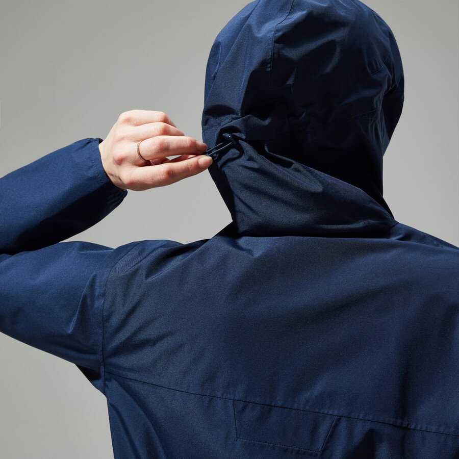 las mujeres del diluvio pro 3.0 impermeable chaqueta - azul berghaus