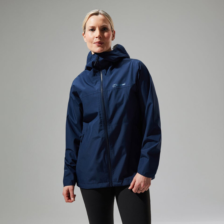 las mujeres del diluvio pro 3.0 impermeable chaqueta - azul berghaus