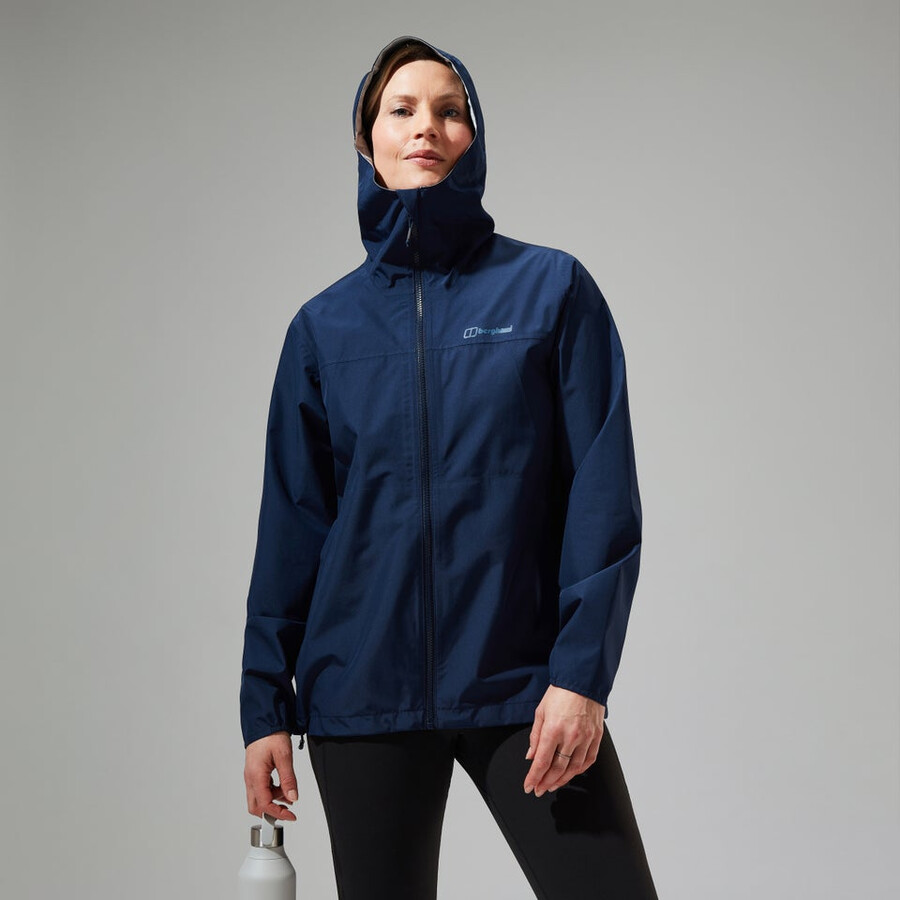 las mujeres del diluvio pro 3.0 impermeable chaqueta - azul berghaus