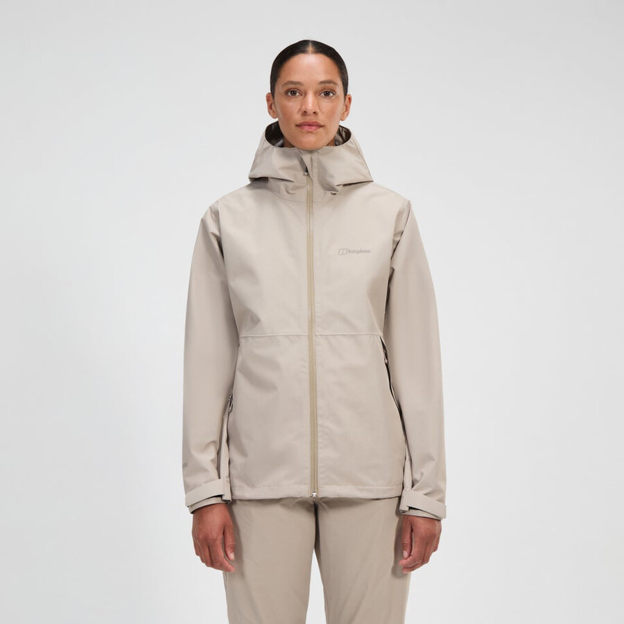 la mujer bramblfell interactivo de gore-tex impermeable chaqueta gris berghaus
