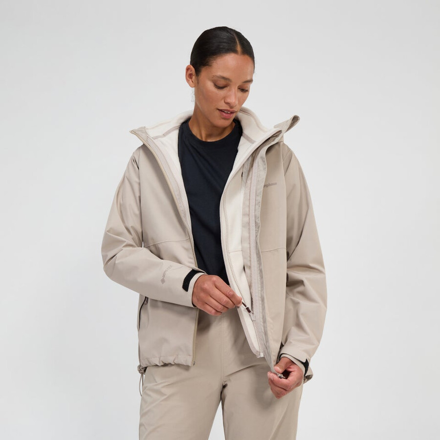 la mujer bramblfell interactivo de gore-tex impermeable chaqueta gris berghaus