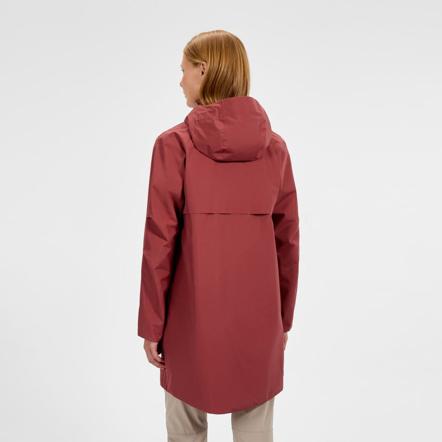 la mujer ahsbery de gore-tex impermeable chaqueta - rojo berghaus