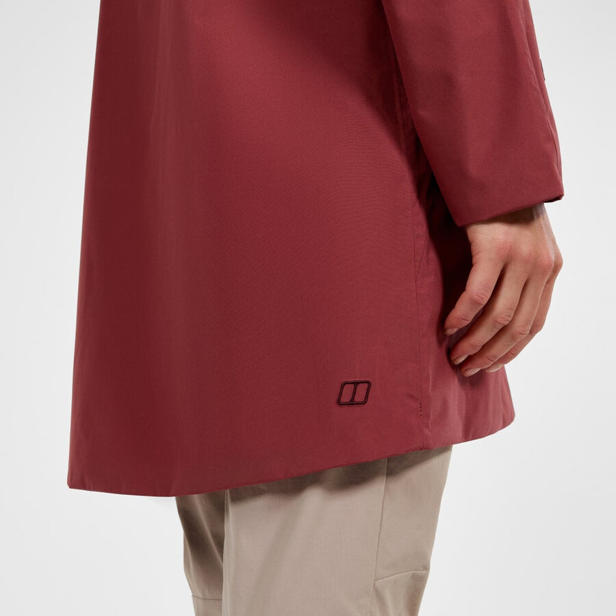 la mujer ahsbery de gore-tex impermeable chaqueta - rojo berghaus