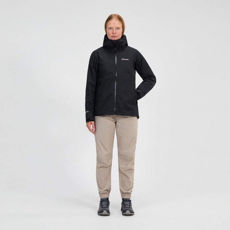 la mujer bramblfell géminis impermeable de gore-tex 3 en 1 chaqueta - negro berghaus