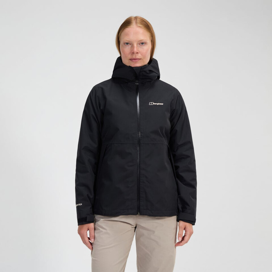 la mujer bramblfell géminis impermeable de gore-tex 3 en 1 chaqueta - negro berghaus