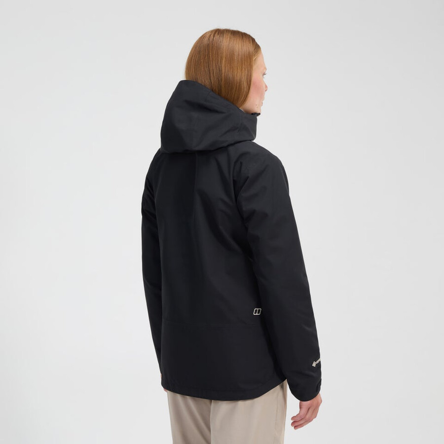 la mujer bramblfell géminis impermeable de gore-tex 3 en 1 chaqueta - negro berghaus