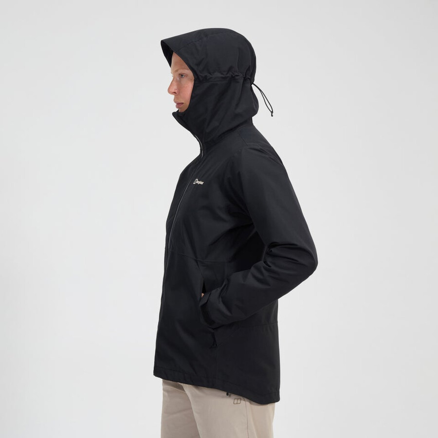 la mujer bramblfell géminis impermeable de gore-tex 3 en 1 chaqueta - negro berghaus