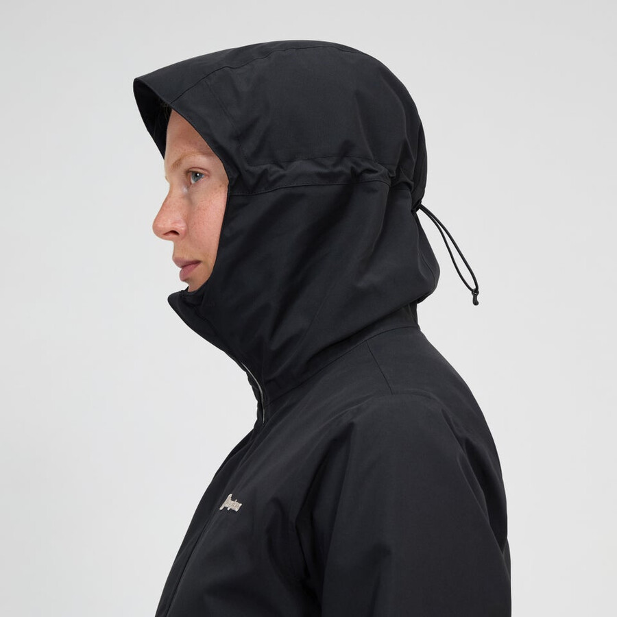 la mujer bramblfell géminis impermeable de gore-tex 3 en 1 chaqueta - negro berghaus