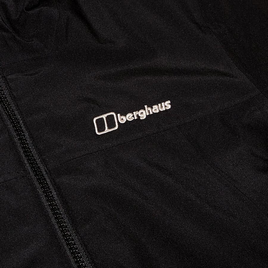 las mujeres del diluvio pro 3.0 aislamiento impermeable chaqueta - negro berghaus