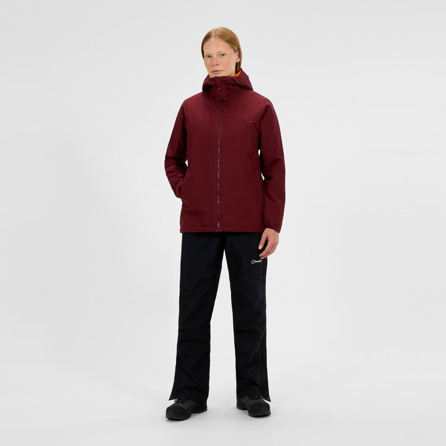las mujeres del diluvio pro 3.0 chaqueta de aislamiento - rojo berghaus