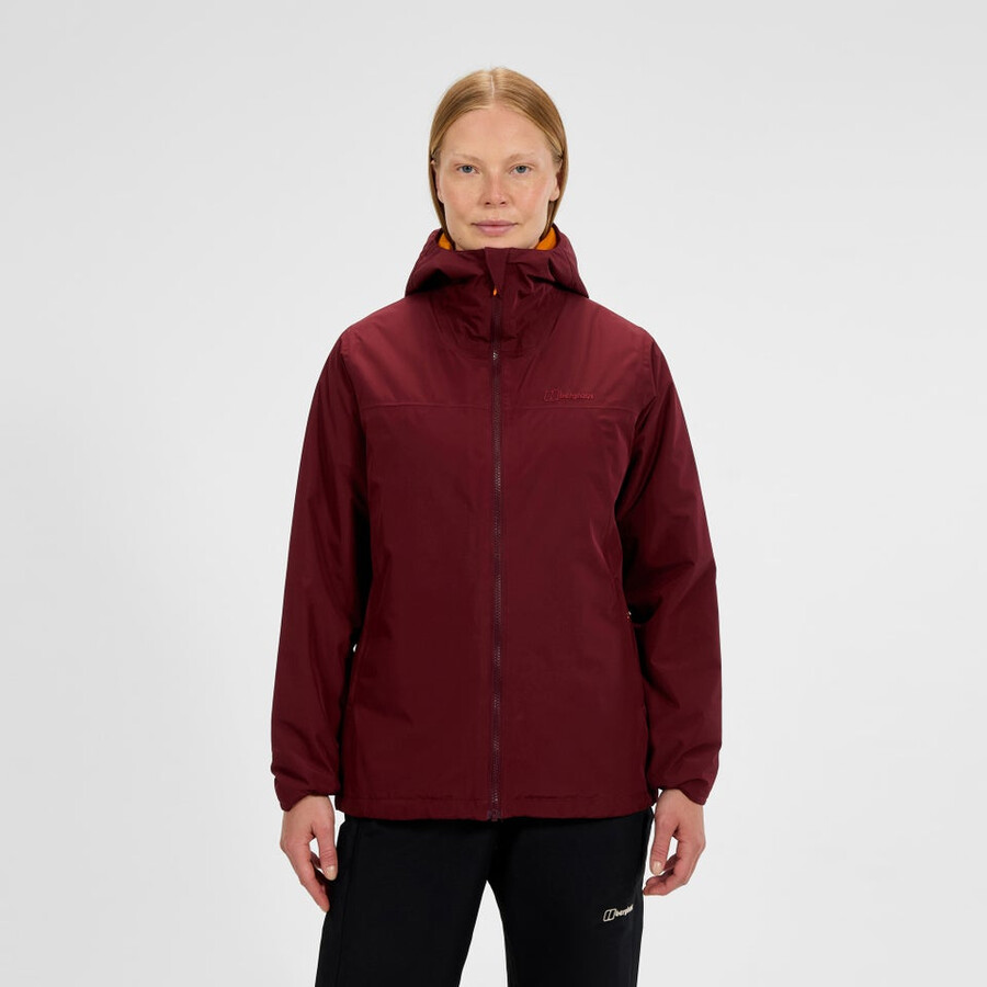 las mujeres del diluvio pro 3.0 chaqueta de aislamiento - rojo berghaus