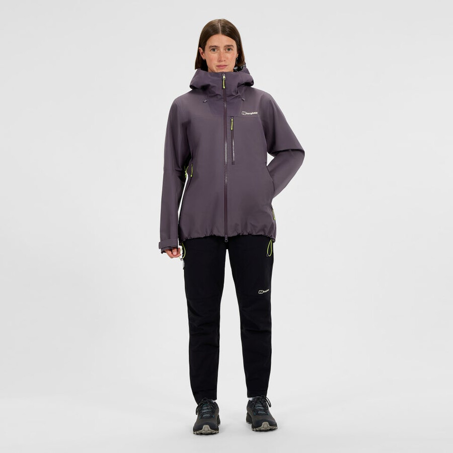 la mujer ridge-buscador chaqueta impermeable - púrpura berghaus