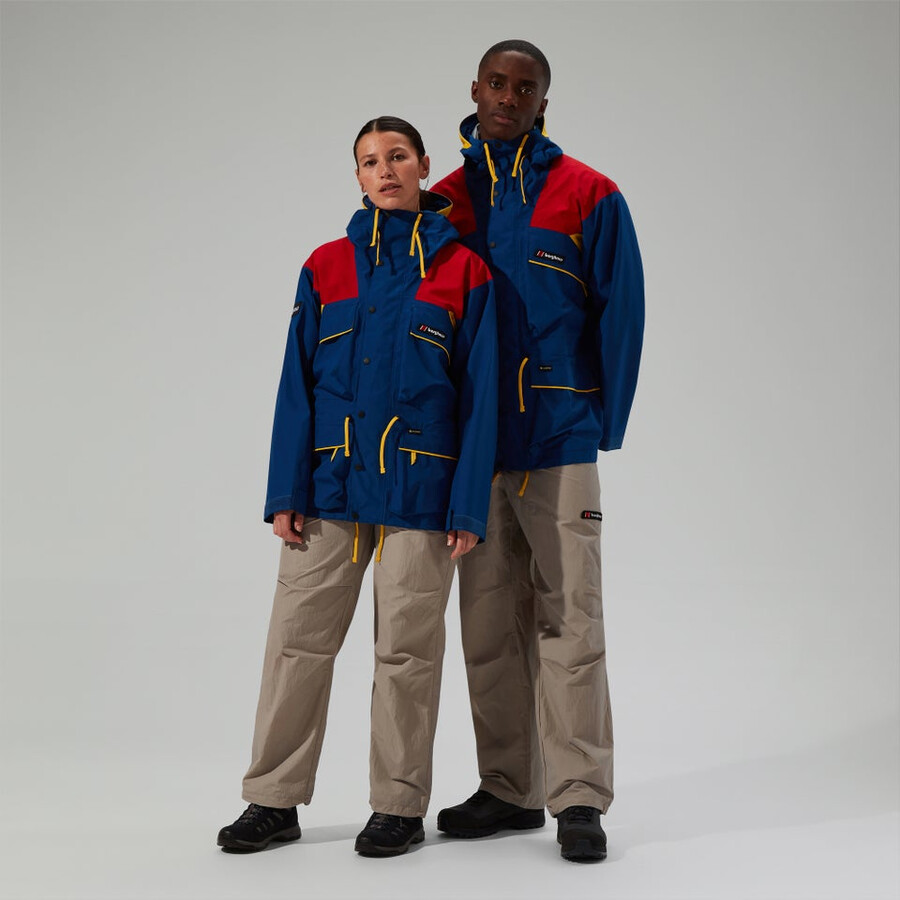 unisex trango de gore-tex impermeable chaqueta - azulrojo berghaus