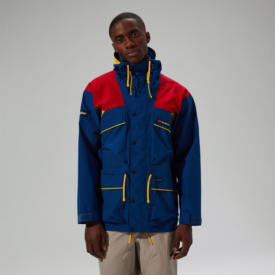 unisex trango de gore-tex impermeable chaqueta - azulrojo berghaus