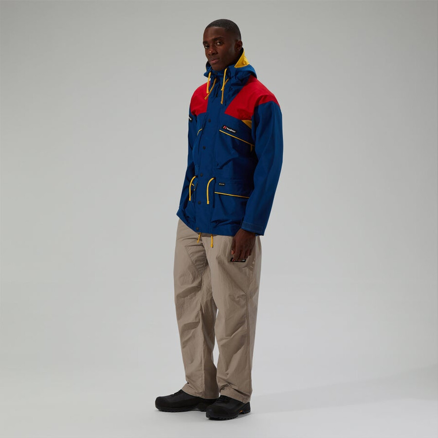 unisex trango de gore-tex impermeable chaqueta - azulrojo berghaus